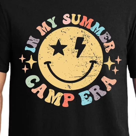 Groovy In My Summer Camp Era Retro Summer Camp Camping Funny Gift Pajama Set