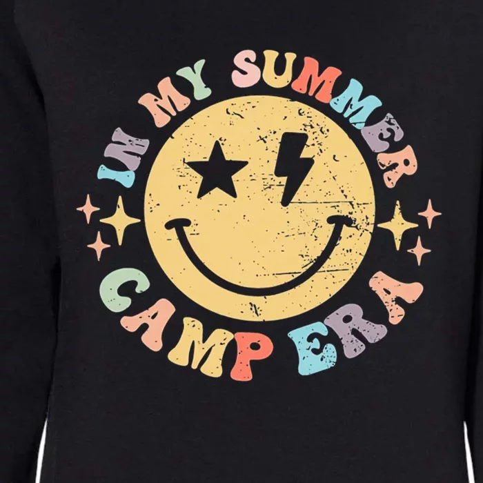 Groovy In My Summer Camp Era Retro Summer Camp Camping Funny Gift Womens California Wash Sweatshirt