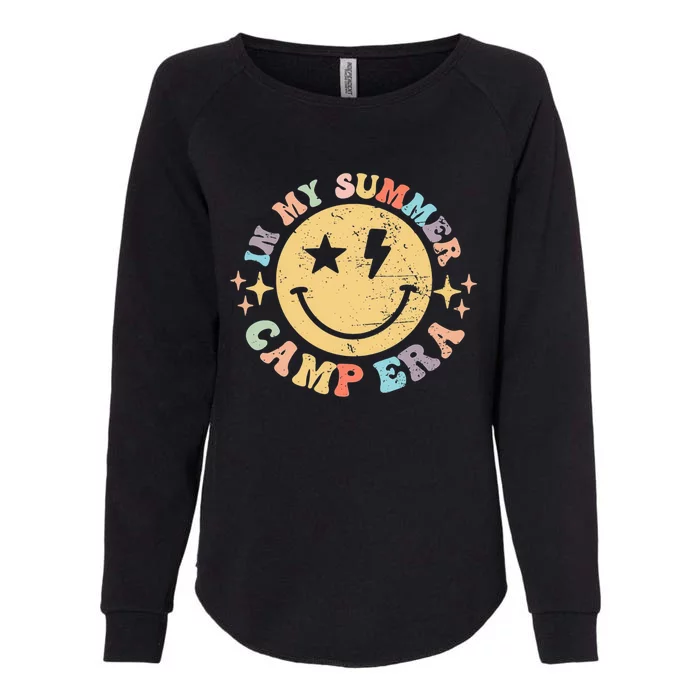 Groovy In My Summer Camp Era Retro Summer Camp Camping Funny Gift Womens California Wash Sweatshirt