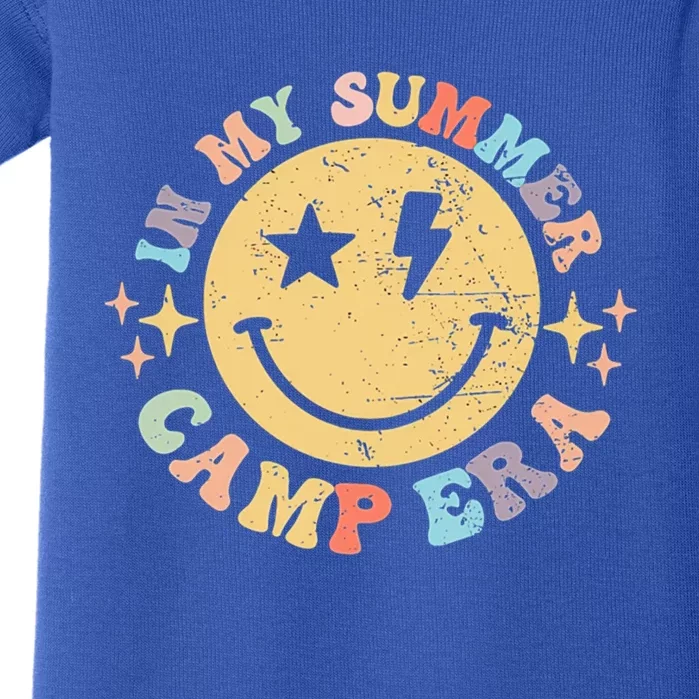 Groovy In My Summer Camp Era Retro Summer Camp Camping Funny Gift Baby Bodysuit