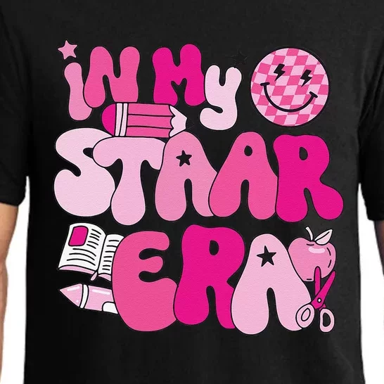 Groovy In My Staar Era Teacher Teacher Squad Test Day School Pajama Set