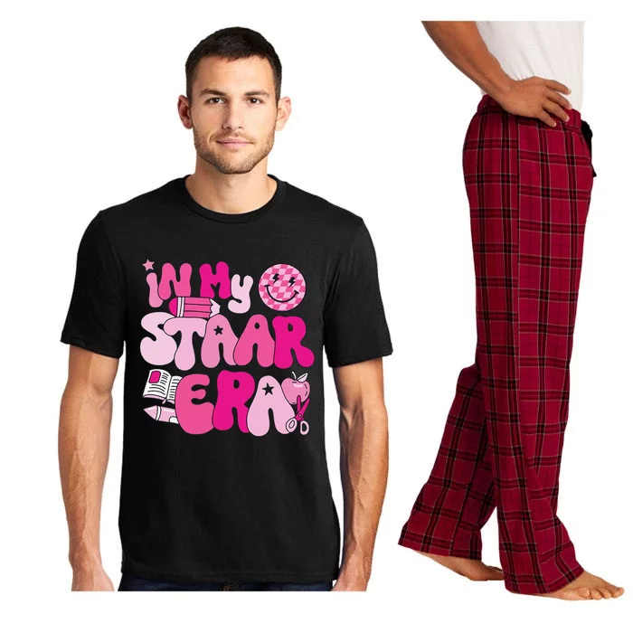 Groovy In My Staar Era Teacher Teacher Squad Test Day School Pajama Set