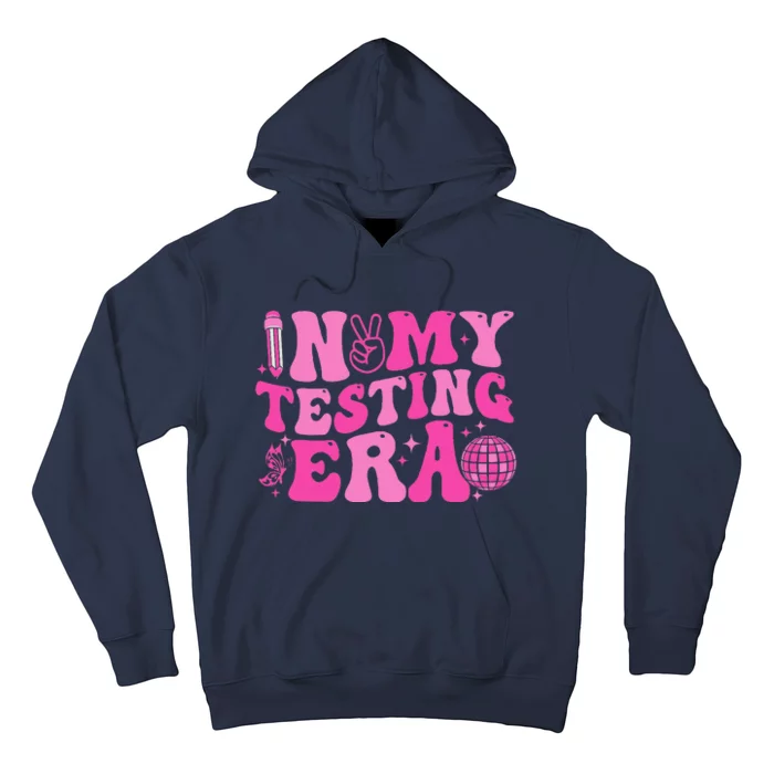 Groovy In My Testing Era Teacher Testing Day Motivational Hoodie