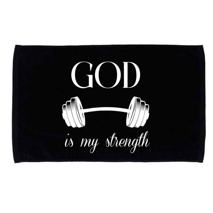 God Is My Strength Microfiber Hand Towel