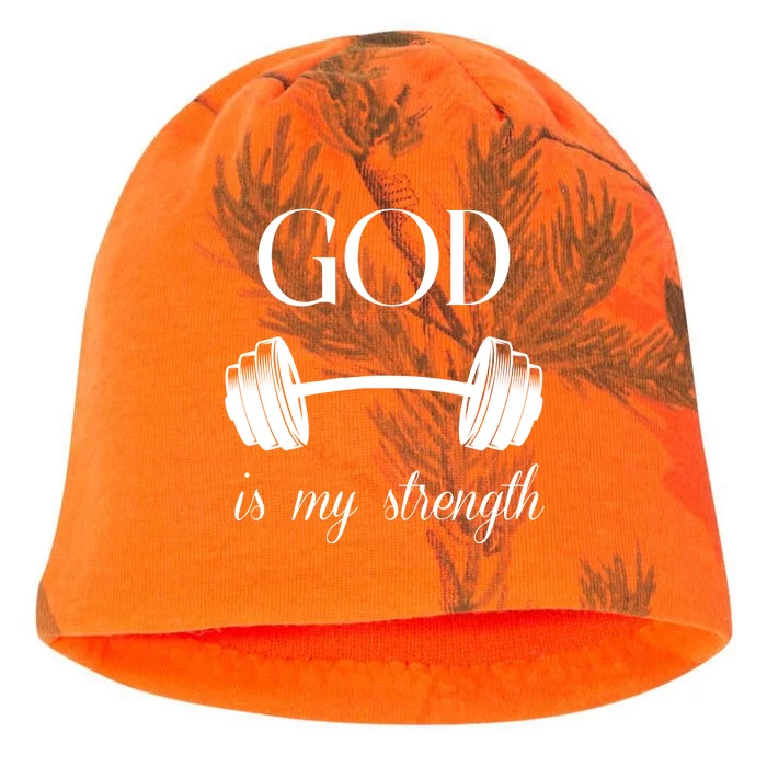 God Is My Strength Kati - Camo Knit Beanie