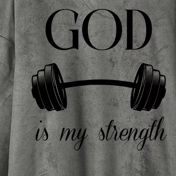 God Is My Strength Hooded Wearable Blanket