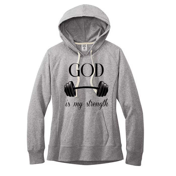 God Is My Strength Women's Fleece Hoodie