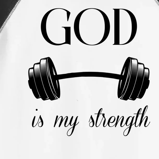 God Is My Strength Toddler Fine Jersey T-Shirt