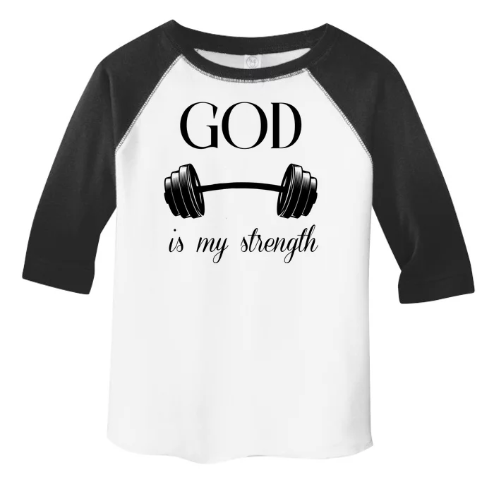 God Is My Strength Toddler Fine Jersey T-Shirt