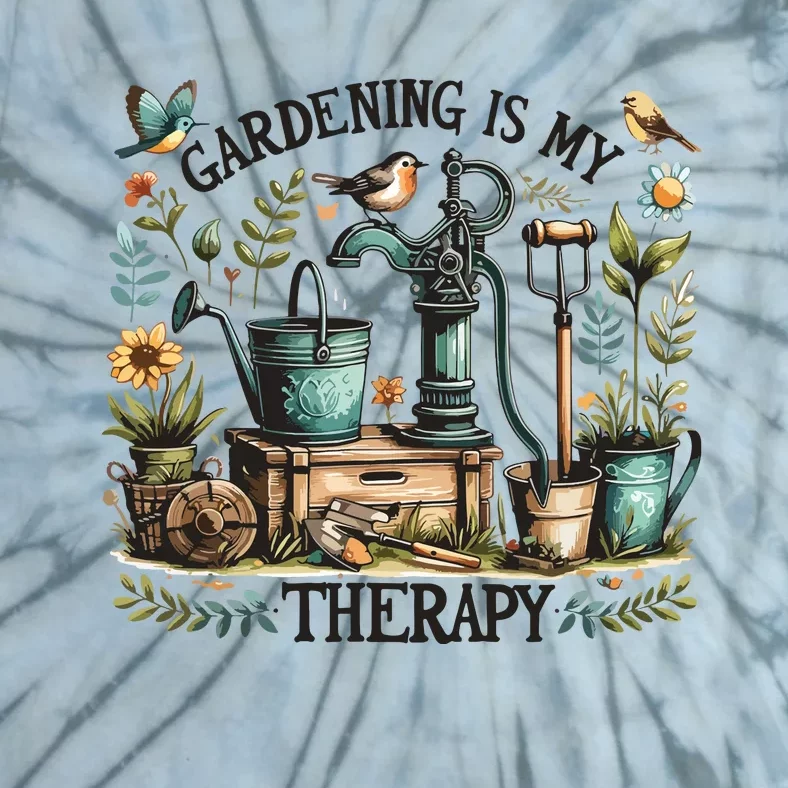 Gardening Is My Therapy Tie-Dye T-Shirt