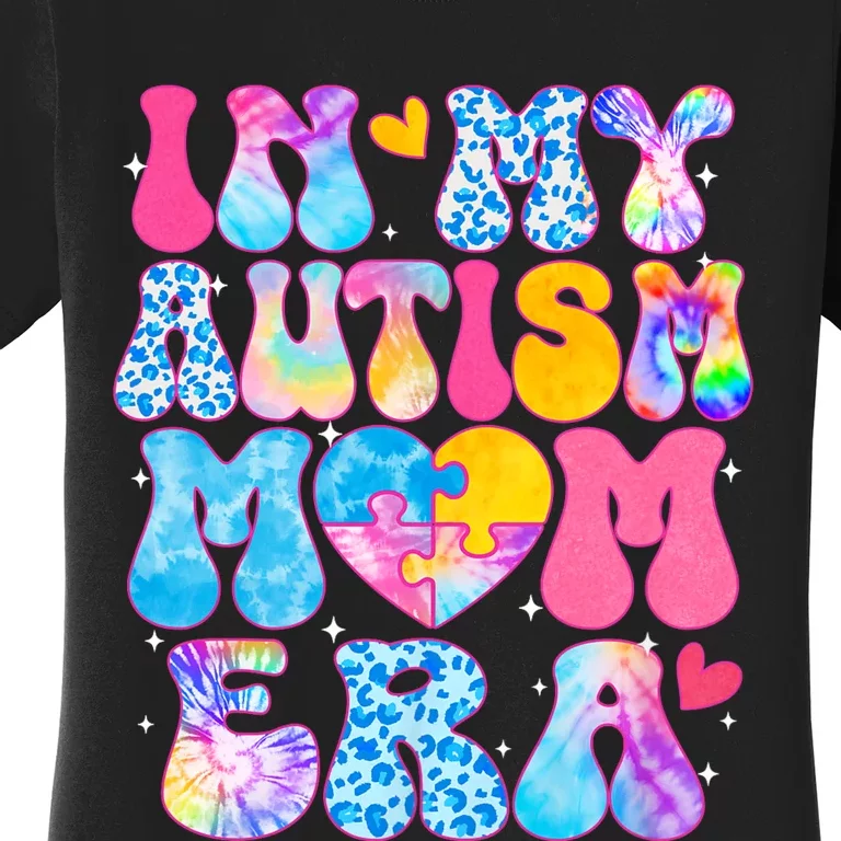 Groovy In My Autism Mom Era Autism Awareness Day Women's T-Shirt