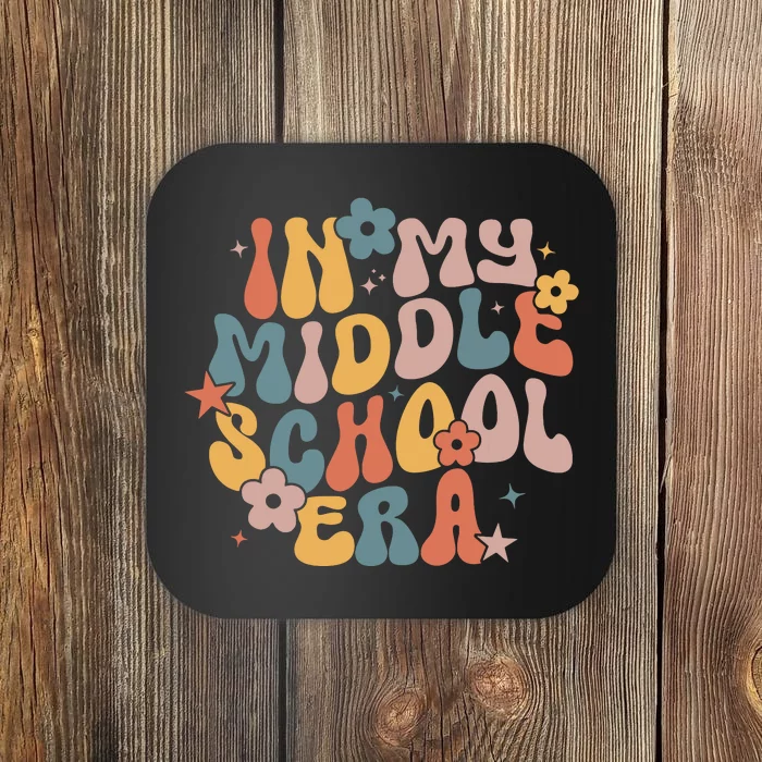 Groovy In My Middle School Era Back To School Teacher Girl Coaster