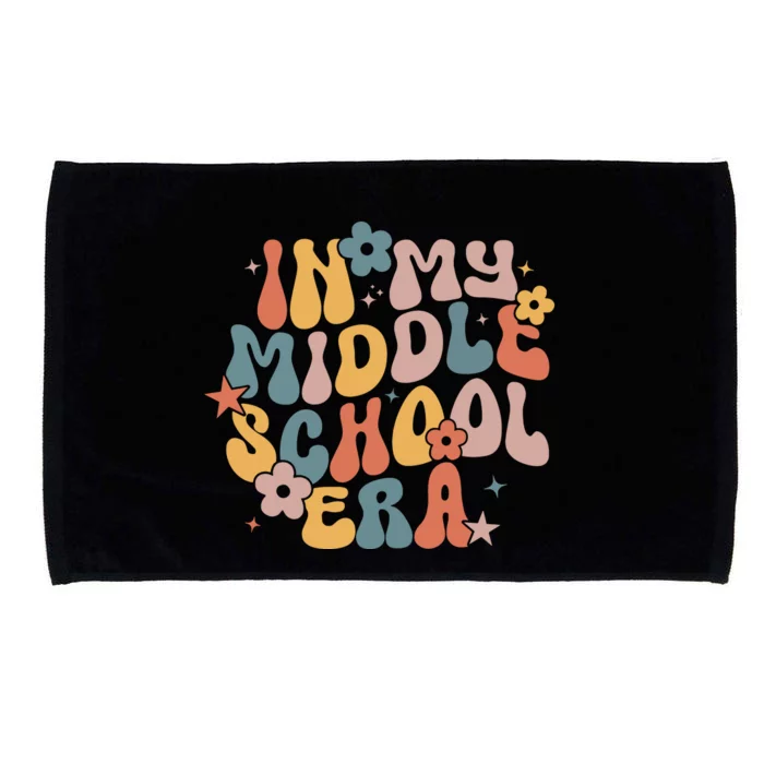 Groovy In My Middle School Era Back To School Teacher Girl Microfiber Hand Towel