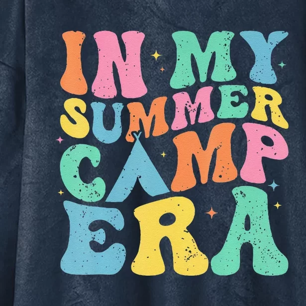 Groovy In My Summer Camp Era Retro Summer Women Hooded Wearable Blanket