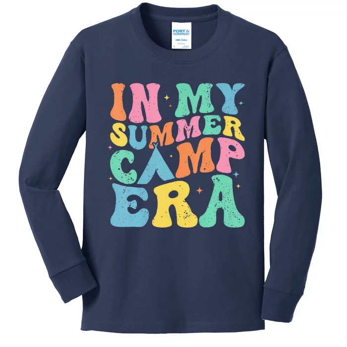 Groovy In My Summer Camp Era Retro Summer Women Kids Long Sleeve Shirt