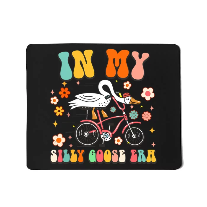 Groovy In My Silly Goose Era Funny Duck Saying Goose Meme Mousepad