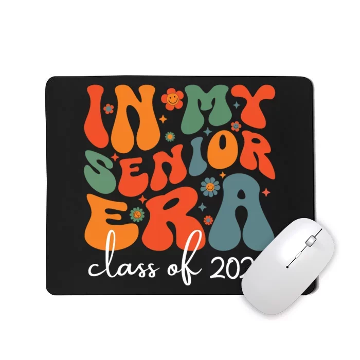 Groovy In My Senior Era Class Of 2025 Cute Graduation Party Mousepad