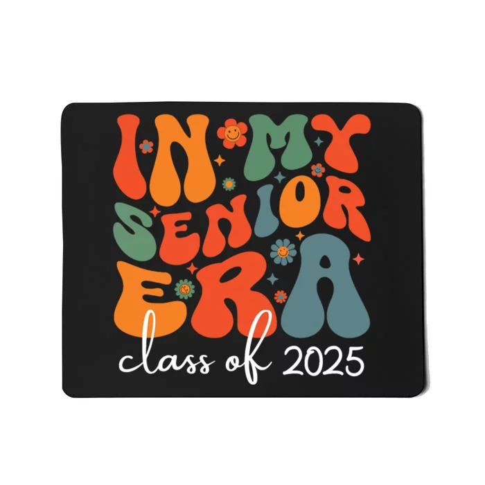 Groovy In My Senior Era Class Of 2025 Cute Graduation Party Mousepad