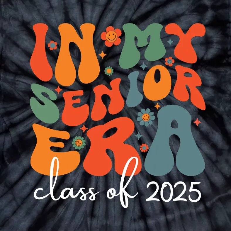 Groovy In My Senior Era Class Of 2025 Cute Graduation Party Tie-Dye T-Shirt