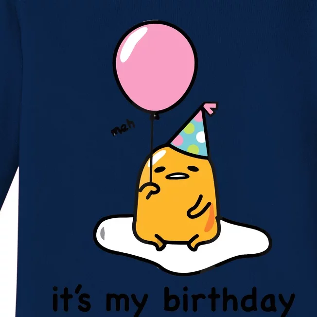 Gudetama It's My Birthday Baby Long Sleeve Bodysuit