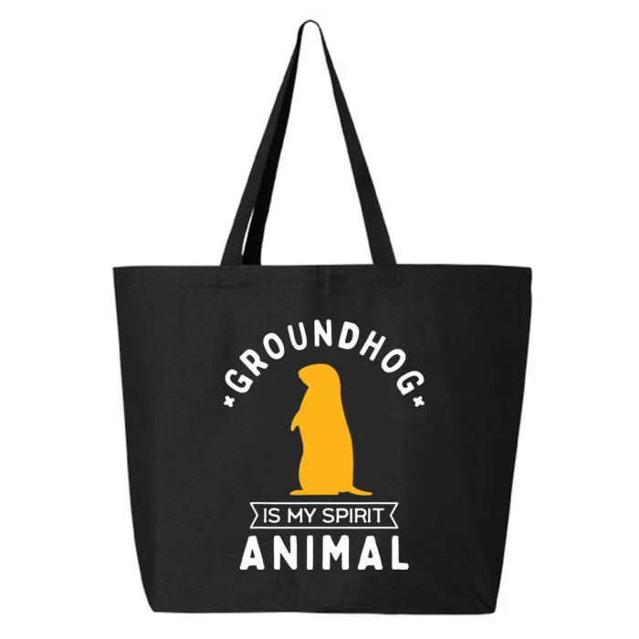 Groundhog Is My Spirit Animal Funny Woodchuck 25L Jumbo Tote