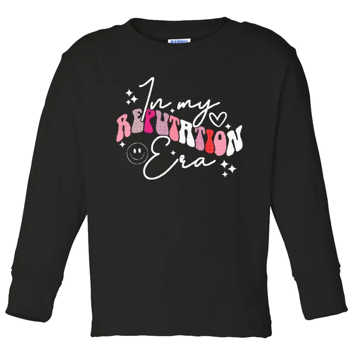 Groovy In My Reputation Era Cute Toddler Long Sleeve Shirt