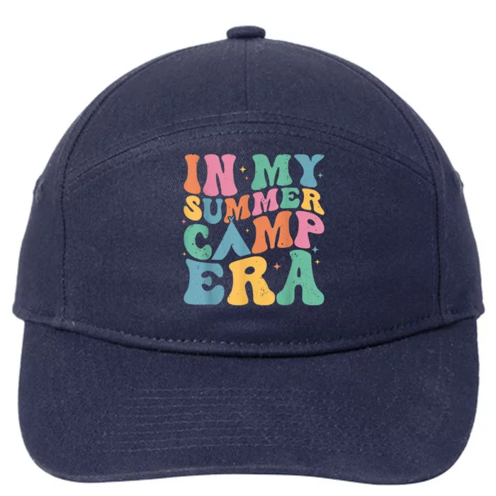 Groovy In My Summer Camp Era Retro Summer Camper 7-Panel Snapback Hat