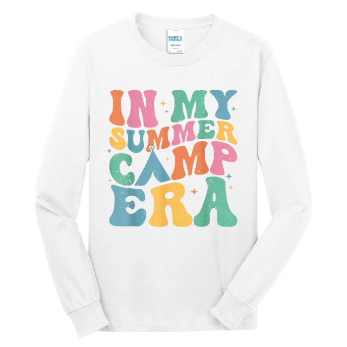 Groovy In My Summer Camp Era Retro Summer Camper Tall Long Sleeve T-Shirt