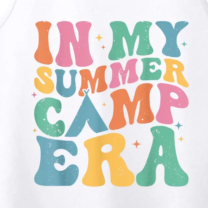 Groovy In My Summer Camp Era Retro Summer Camper Performance Tank