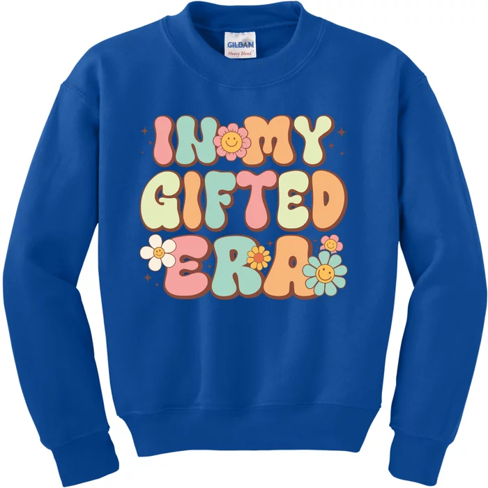 Groovy In My Gifted Era Matching Gifted Teacher Education Gift Kids Sweatshirt