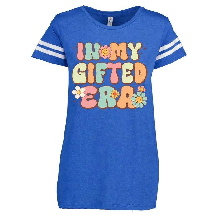 Groovy In My Gifted Era Matching Gifted Teacher Education Gift Enza Ladies Jersey Football T-Shirt