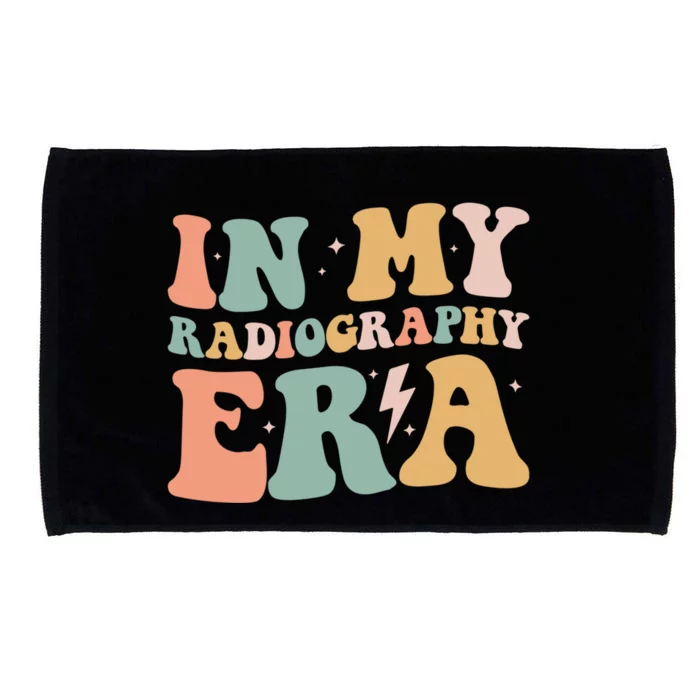 Groovy In My Radiography Era Radiography Funny Retro Funny Gift Great Gift Microfiber Hand Towel