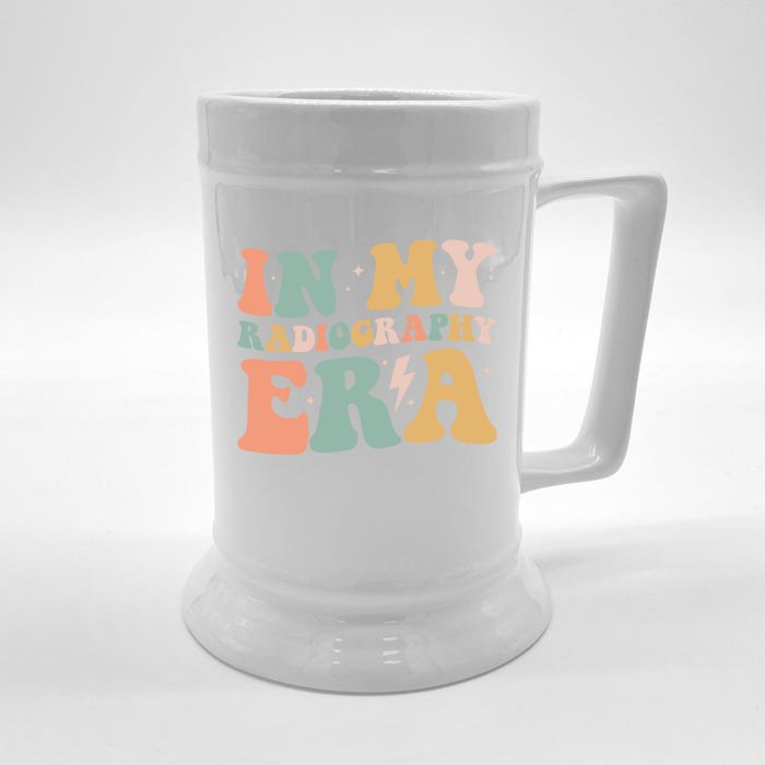 Groovy In My Radiography Era Radiography Funny Retro Funny Gift Great Gift Front & Back Beer Stein