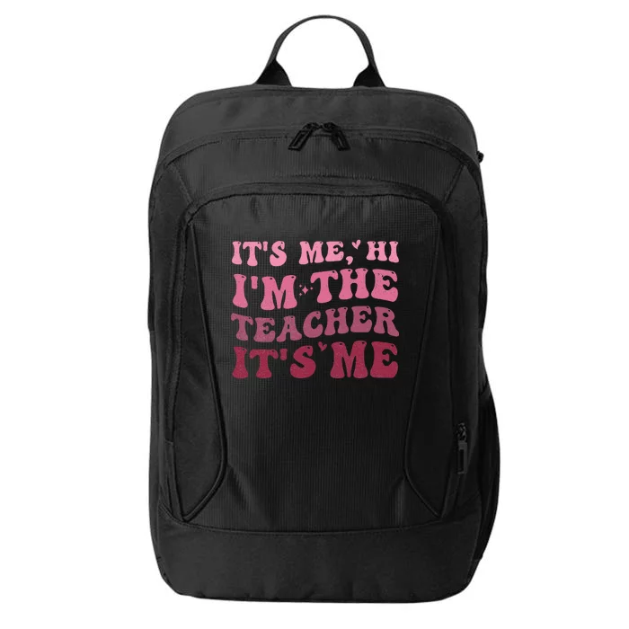 Groovy It's Me Hi I'm The Teacher It's Me Funny Teacher City Backpack