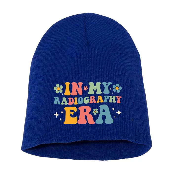 Groovy In My Radiography Era Radiography Funny Retro Funny Gift Short Acrylic Beanie