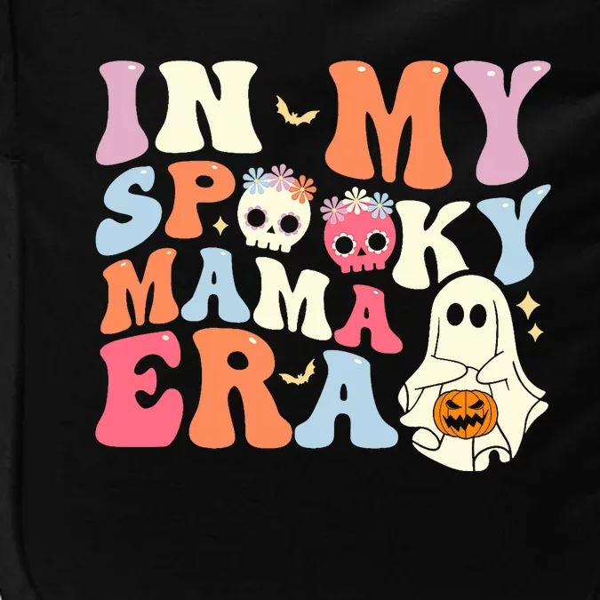 Groovy In My Spooky Mama Era Ghost Halloween Floral Mom Impact Tech Backpack