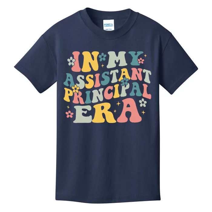 Groovy In My Assistant Principal Era Job Title School Worker Kids T-Shirt