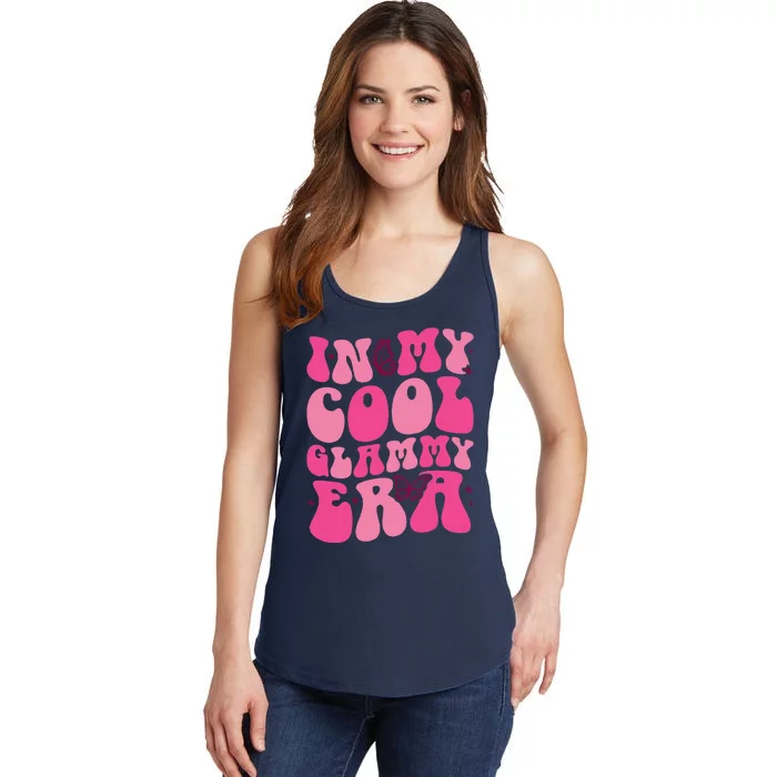 Groovy In My Cool Glammy Era Grandma Funny Retro Gifts Ladies Essential Tank