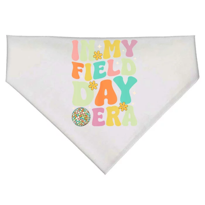 Groovy In My Field Day Era Field Day Gift For Teacher Gift USA-Made Doggie Bandana