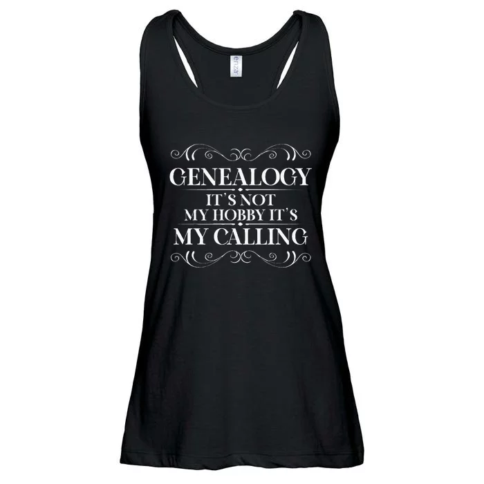 Genealogy It´S My Calling Ancestry Genealogist Ladies Essential Flowy Tank