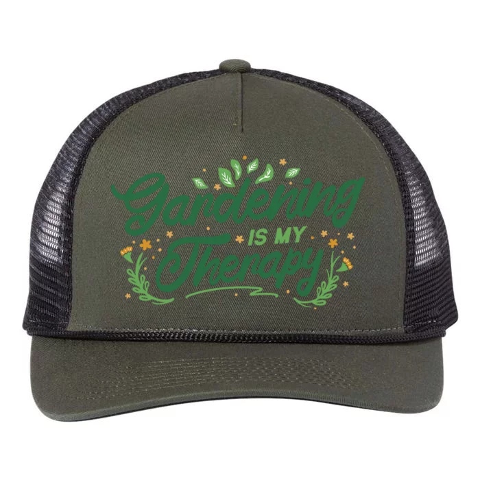 Gardening Is My Therapy Retro Rope Trucker Hat Cap