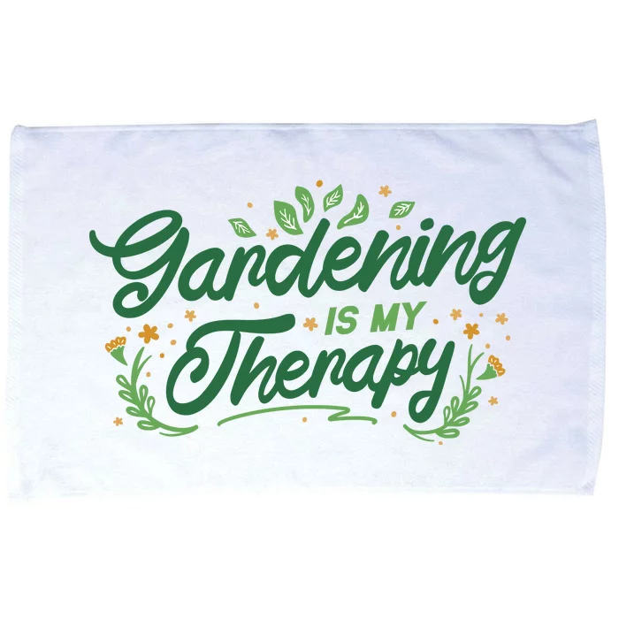 Gardening Is My Therapy Microfiber Hand Towel