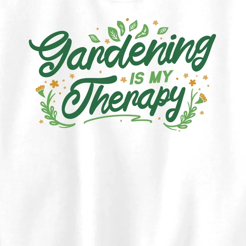 Gardening Is My Therapy Kids Sweatshirt