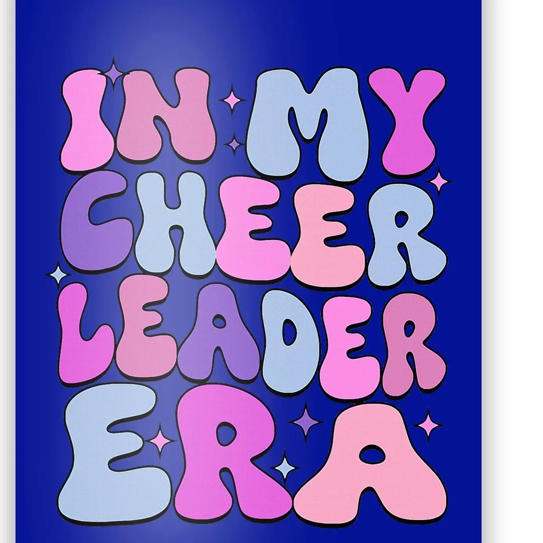 Groovy In My Cheer Coach Era Cheerleader Cheerleading Poster