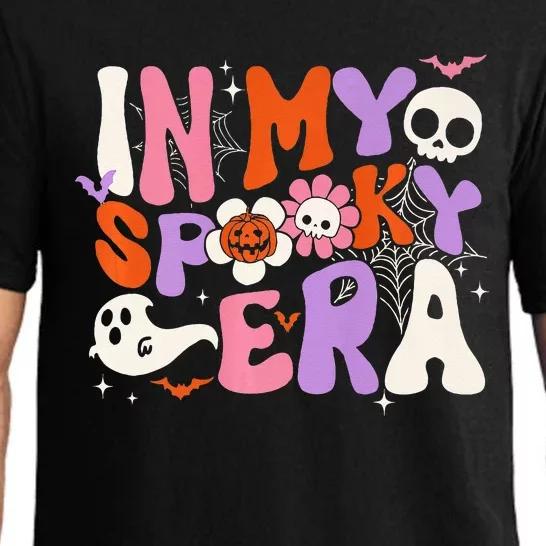 Groovy In My Spooky Era Retro Halloween Ghost Scary Horror Pajama Set