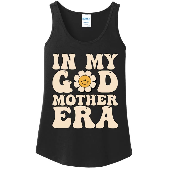 Groovy In My Godmother Era Godmama Era Godmom Era Ladies Essential Tank