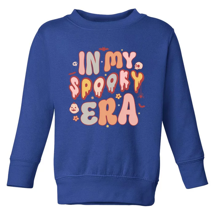 Groovy In My Spooky Era Halloween Gift Toddler Sweatshirt