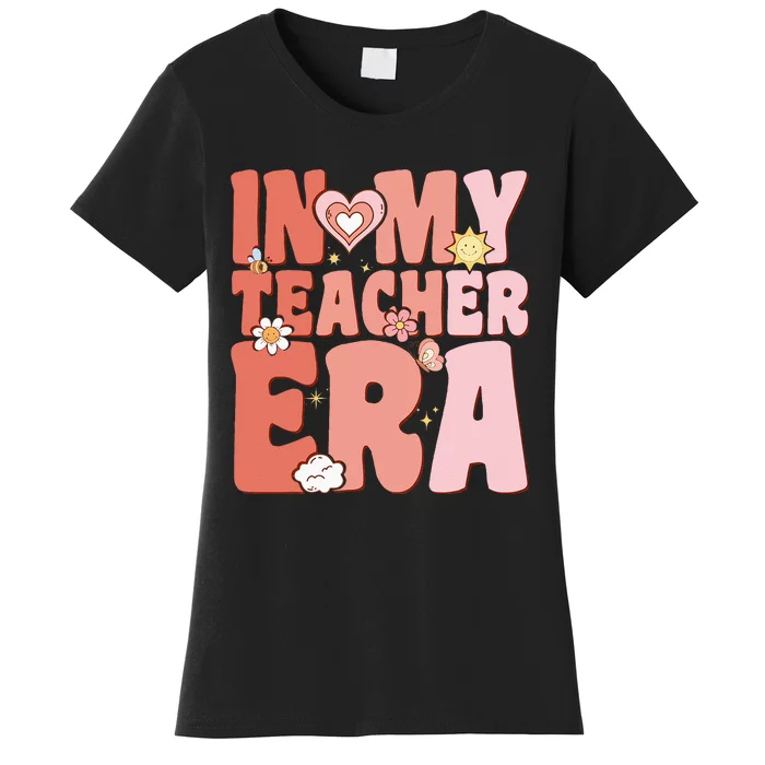 Groovy In My Teacher Era First Day Of School Back To School Women's T-Shirt