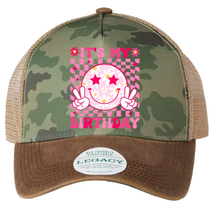 Groovy Its My Birthday Teens Girls Kids Bday Flower Legacy Tie Dye Trucker Hat