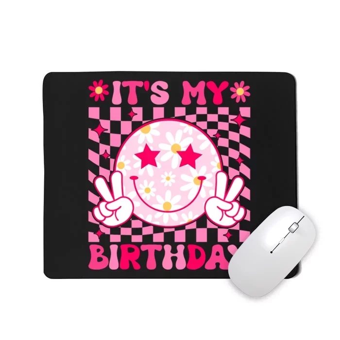 Groovy Its My Birthday Teens Girls Kids Bday Flower Mousepad